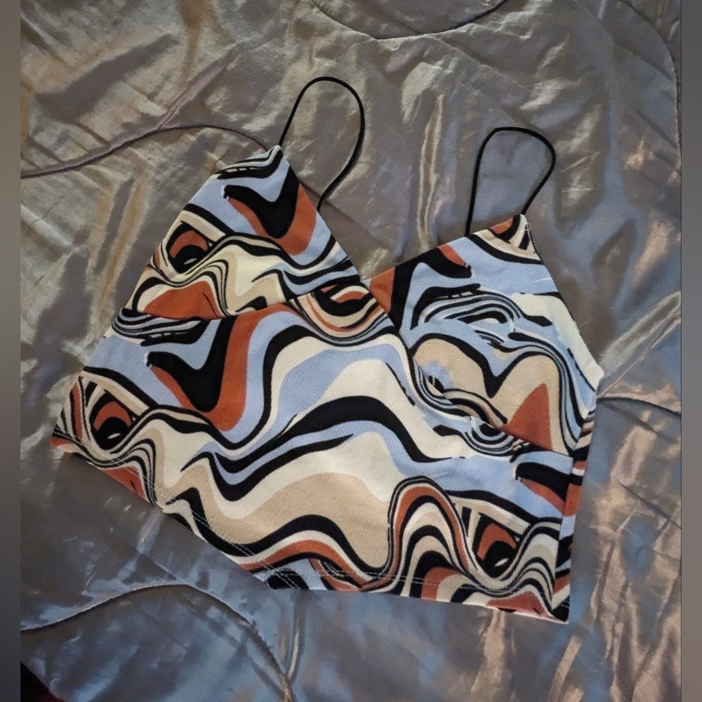 Ladies colorful crop top